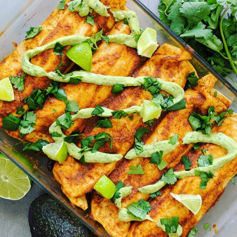 Sweet Potato and Black Bean Enchiladas – Cooking With Dr. G